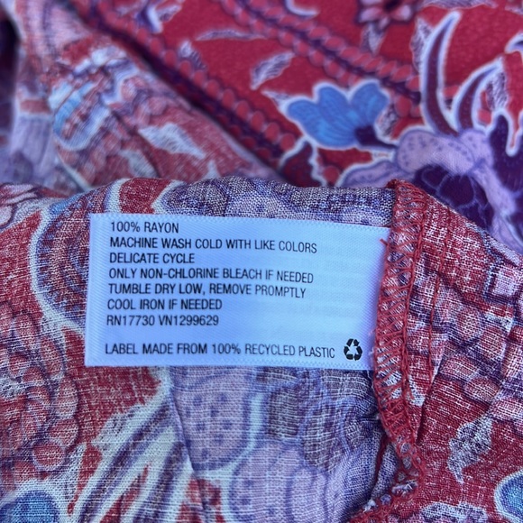 Boho Style Knox Rose Red Floral Spaghetti Strap Midi Summer Sundress w/ POCKETS - Picture 11 of 11